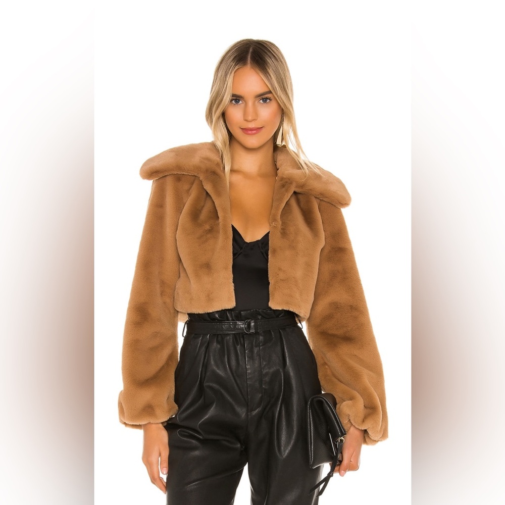 Camila Coelho Teddy Jacket - Brown